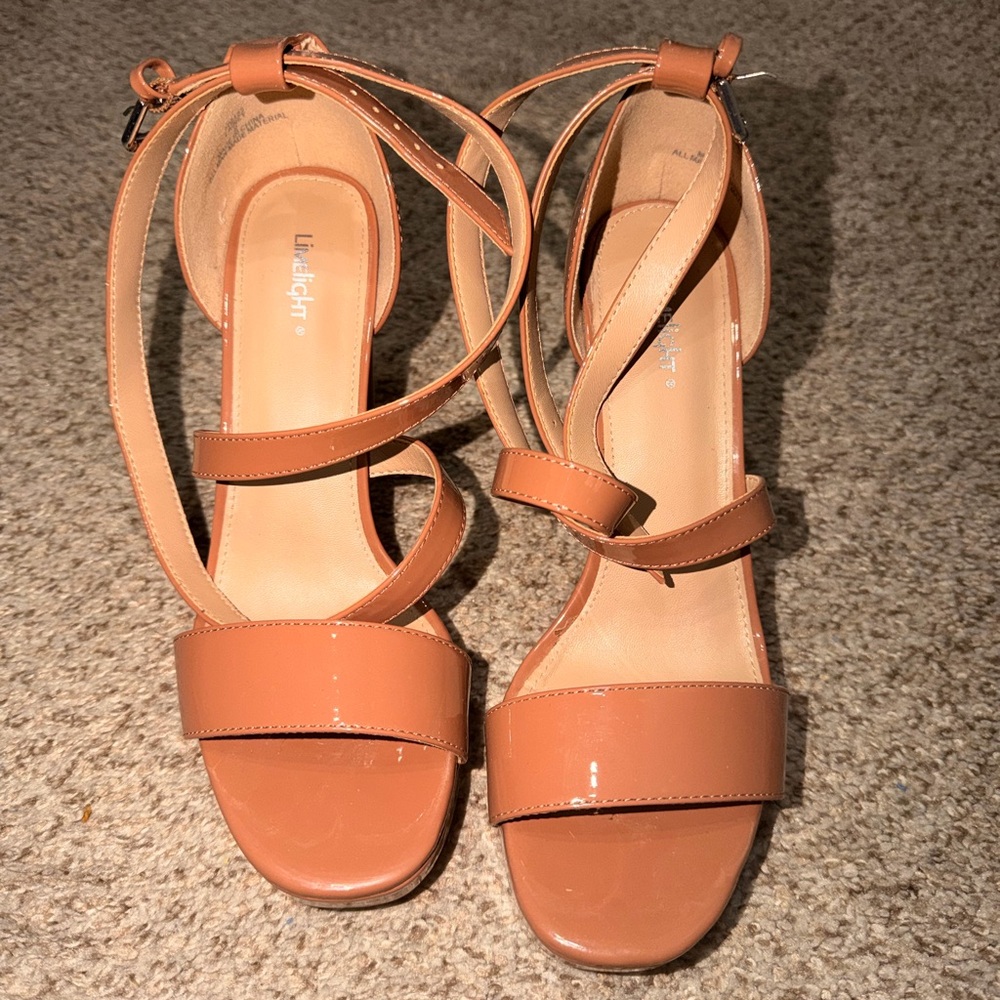 Limelight Tan Strappy Sandals